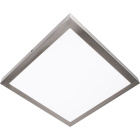 Plafond PESETA quadrado 40x40 1x28W LED 1960lm 6000K 120° C.40xL.40xAlt.4cm Níquel