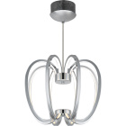 Pendant Light PALMIRA 1x52,8W LED 3696lm 3000K H.Reg.xD.38cm Chrome