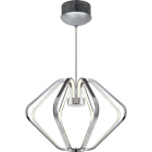 Pendant Light PALMIRA 1x52,8W LED 3690lm 3000K H.Reg.xD.45cm Chrome