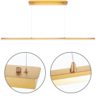 Pendant Light TATIANA 1x24W LED 1704lm 3000K W.117xW.2xH.Reg.cm Gold