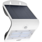 Aplique Solar SOLARIS IP65 1x3,2W LED+1xLED 400lm 6000K L.14xAn.11xAl.21cm Blanco