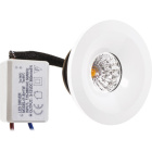 Downlight Empotrable CENTIMO redondo fijo IP65 1x1W LED 65lm 2700K Al.0,3xD.5cm Blanco