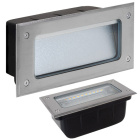 Recessed Wall Lamp MURDOCH IP65 1x5W LED 300lm 4000K 90° L.19xW.7,5xH.9cm Stainless Steel+PlasticSta