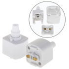 Track connector for suspension ADONIS (2 wires) in white aluminum