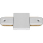 Conector en forma de "I" para carril ADONIS (2 hilos) en aluminio color blanco