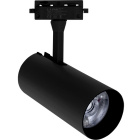 Foco para calha ADONIS (2 condutores) 1x35W LED 2200lm 2700K 24° C.8xL.8xAlt.24cm Alumínio Preto