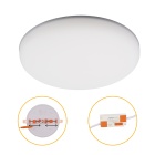 Foco de encastrar LIRA CCT redondo 24W LED 2600lm 3000-4000-6500K Alt.2xD.17cm branco