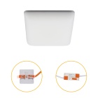 Foco de encastrar RUPIA CCT quadrado 10W LED 1000lm 3000-4000-6500K C.9,2xL.9,2xAlt.2cm branco
