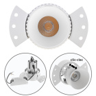 Downlight Empotrable HEKA redondo 1x10W LED 850lm 2700K L.14,5xAn.8xAl.9,5cm Aluminio Blanco