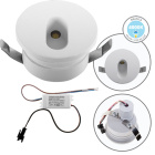 Downlight DIRAME round fixed IP65 1W LED 60lm 4000K H.0,4xD.4,5cm White