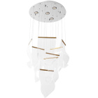 Ceiling Lamp CLAIRE 54+54W LED H.Reg.xD.60cm Gold/Chrome