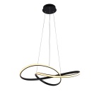 Colgante SAMIRA 40W LED 3CCT 1700lm D.60cm negro