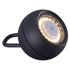 Table Lamp KIKA with USB cable and charger IP54 1x2W LED 180lm H.15xD.10,2cm Black