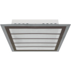 Plafón DRESDEN Quadrado 24W LED 3000K Marron/Cromo