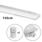 Regleta LAZURITA 56W LED 150cm 5600lm 6400K IP65 Blanca