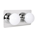 Wall Lamp SIRLA 2x5W LED 1100lm 4000K IP44 L.10xW.5xH.10cm chrome