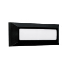 Aplique EIRIZ IP65 1x4W LED 300lm 4000K C.23xL.2,5xAlt.8cm ABS+PC preto