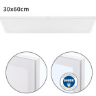 Panel superficie VOLTAIRE 30x60 36W LED 2880lm 6400K 120° C.60xL.30xA.2,3cm Blanco