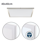 Surface Mounted Panel VOLTAIRE 40x40 36W LED 2880lm 6400K 120° W.40xW.40xH.2,3cm Nickel