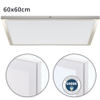 Surface Mounted Panel VOLTAIRE 60x60 48W LED 3840lm 6400K 120° W.60xW.60xH.2,3cm Nickel