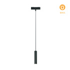 Magnetic Track Pendant Light PIQUET (2 wires) 6W LED 250lm 3000K 38° H.150xD.2,7cm black