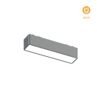 Magnetic Track Linear Light PIQUET (2 wires) 6W LED 330lm 3000K 150° L.12,2xW.2,6xH.2,4cm black