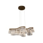 Suspensão LED CAMILLE CCT 50W 2000lm 2700K/4000K/6000K D.78cm Dourado