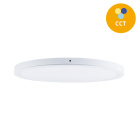 Panel de superficie ERASMUS redondo 24W LED CCT 3000/4000/6500K Al.2,4xD.30cm Blanco