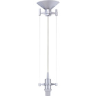 Suspensão SUSP 1xE14 Alt.Reg.xD.11,5cm Cinzento