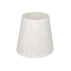 Lampshade BICHE round & conic fabric with fitting E27 H.14xD.15cm white