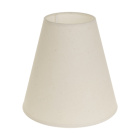 Lampshade CIPRIOTA round & conic fabric PVC8886 with fitting E27 H.20xD.20cm Natural (Raw)