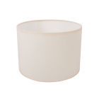 Lampshade CIPRIOTA round fabric PVC8886 with fitting E27 H.15xD.20cm Natural (Raw)