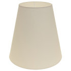 Lampshade CIPRIOTA round & conic fabric PVC802 with fitting E27 H.35xD.34,5cm Beije