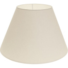 Lampshade CIPRIOTA round & conic fabric PVC8886 with fitting E27 H.28xD.45cm Natural (Raw)