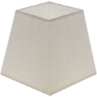 Lampshade CIPRIOTA square prism fabric PVC8886 with fitting E27 L.15xW.15xH.14cm Natural (Raw)