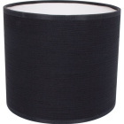 Lampshade ROMENO round fabric Sari with fitting E27 H.14xD.16cm Black