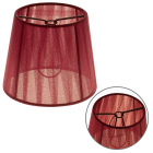 Lampshade AUSTRALIANO round & conic with clamp H.10xD.12cm Bordeaux