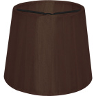 Pantalla AUSTRALIANO redondo cónico con pinza Al.10xD.12cm Marron