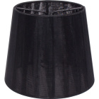 Pantalla AUSTRALIANO redondo cónico con pinza Al.10xD.12cm Negro