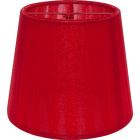 Pantalla AUSTRALIANO redondo cónico con pinza Al.10xD.12cm Rojo