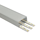 Calha sem abas para fita LED com difusor opalino L.40x Alt.20mm