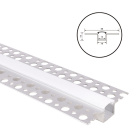 Perfil de pladur para tira LED de aluminio con difusor opalino An.55x Al.14mm