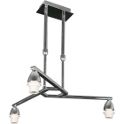 Frame for Ceiling Lamp DUBAI 3xE14 H.Reg.xD.46cm Chrome