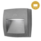 Wall Lamp LORENZA 1xR7s (78mm) 3,5W CCT (3colors) switch IP55 L.15xW.4,5xH.15cm grey resin