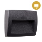 Wall Lamp LORENZA 1xR7s (118mm) 7,5W CCT (3colors) switch IP55 L.19xW.4,5xH.15cm black resin