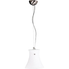 Suspensão AURA 1xE27 Alt.Reg.xD.21cm Branco/Níquel