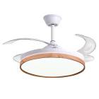 Ceiling fan COSMOS D.108cm 4 retractable blades, with light 36W 3240lm 3000-4000-6000K