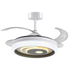 Ceiling fan DC TRIO white, 4 retractable blades, 72W LED 3000|4000|6500K, H.45xD.108/50cm