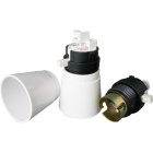 E22 plastic lampholder with white switch
