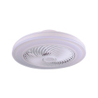 Ventilador DC VINCI blanco, 5 aspas, 72W LED 3000-6000K, Al.19xD.50cm